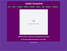 Tablet Screenshot of anitasexclusives.nl